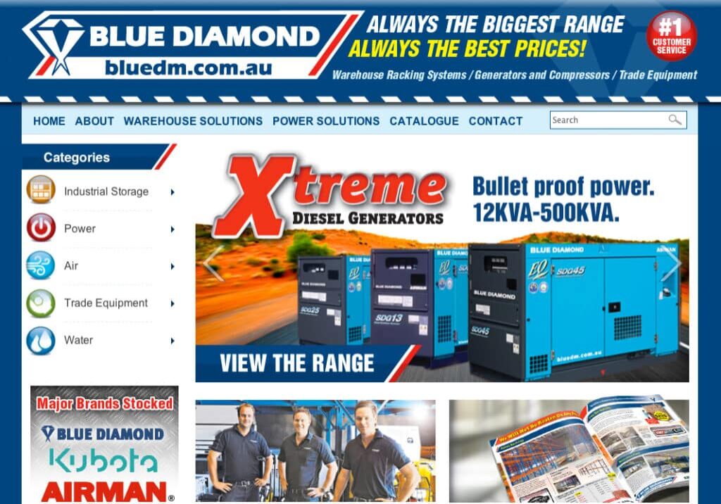 Blue diamond bigcommerce home page 3