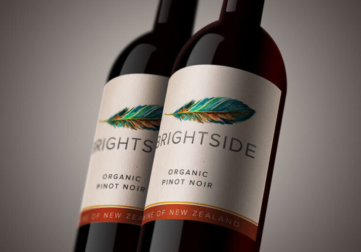 Brightside wine label design