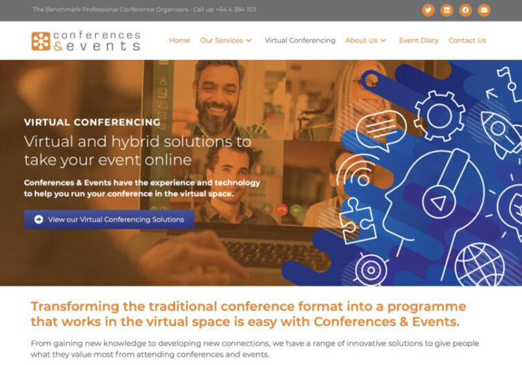 Events NZ wordpress website design