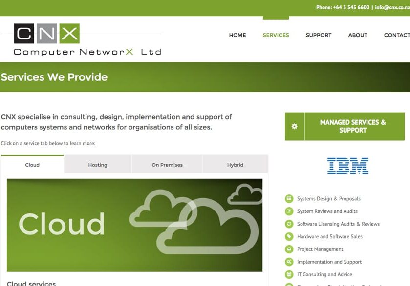 IT company Nelson Wordpress website sample 2