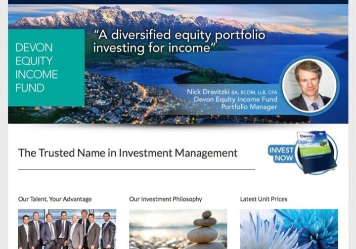 funds Management wordpress homepage sample