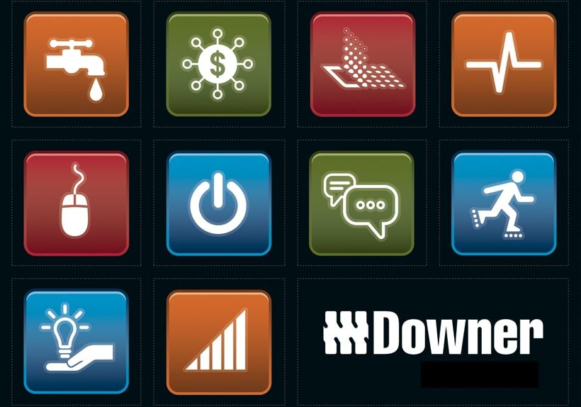 Downer graphic design