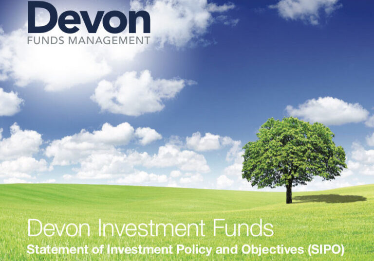 Devon Funds investment statement graphic design