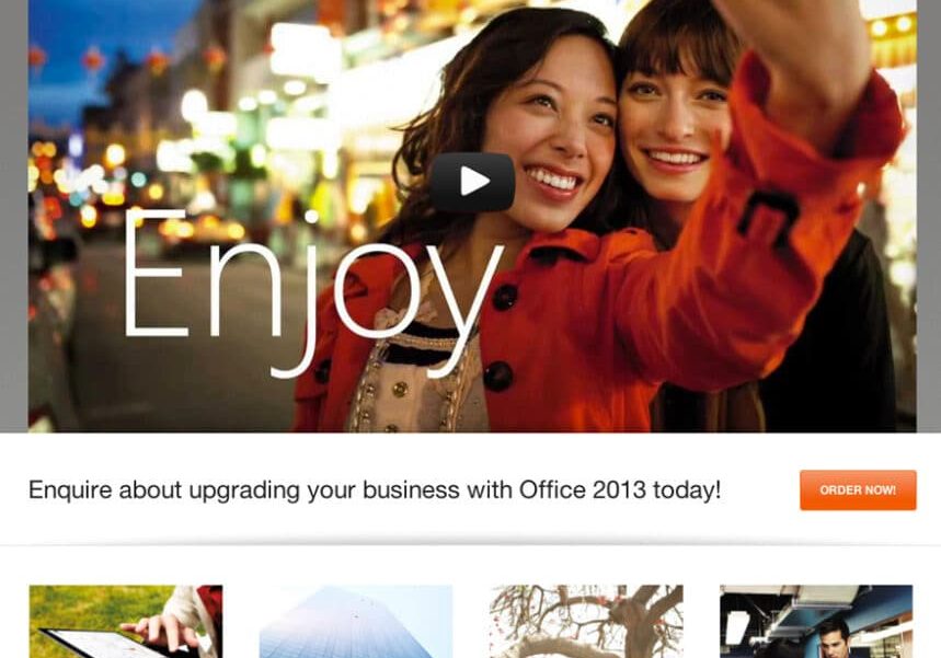 GetOffice website layout