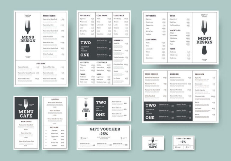 restaurant cafe menu design