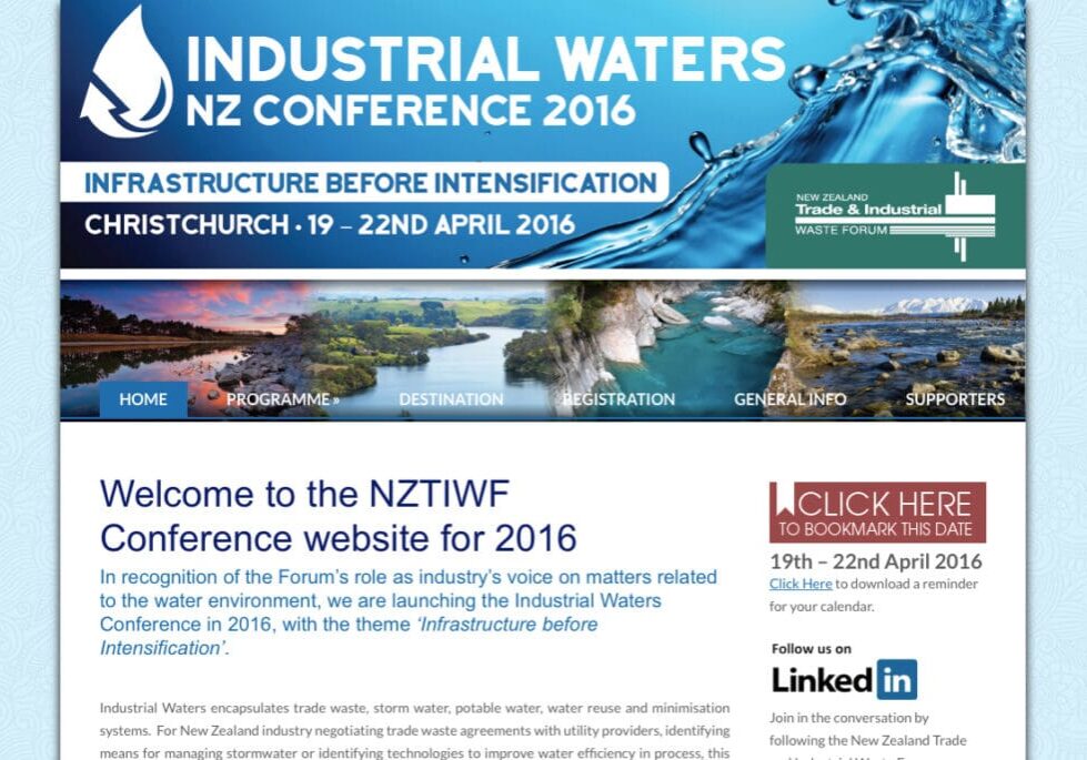 NZTIWF 2016 conference wordpress website